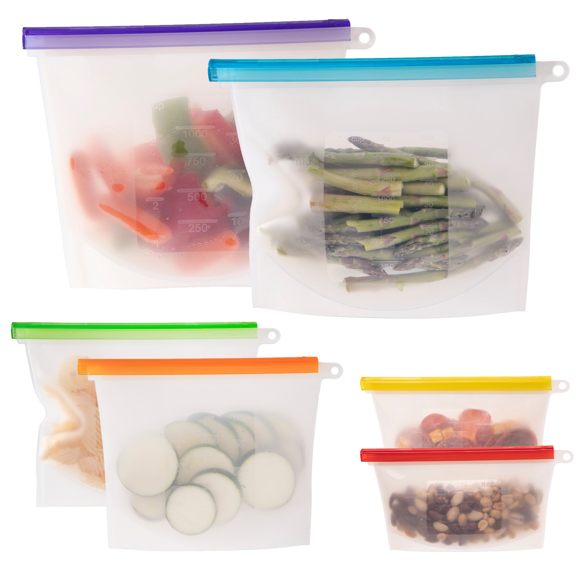 Silicone Reusable Food Storage Bags