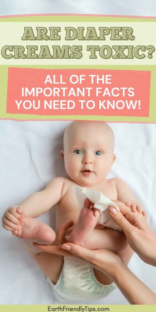 Picture of cute baby laying on back with text overlay Are Diaper Creams Toxic? All of the Important Facts You Need to Know!