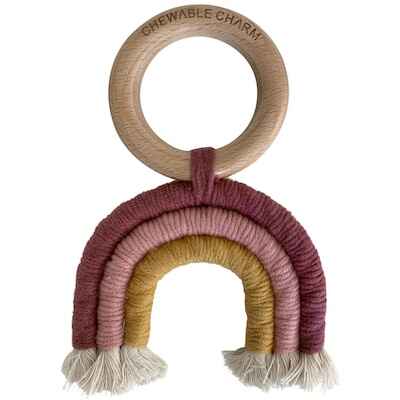 Chewable Charm Rainbow Macrame Teether