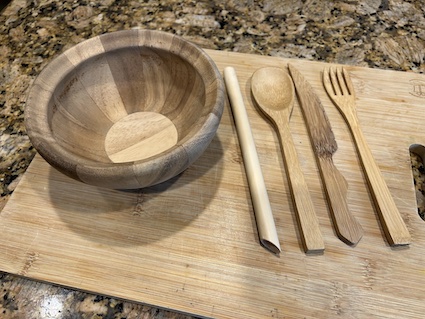 Bamboo kitchen utensils